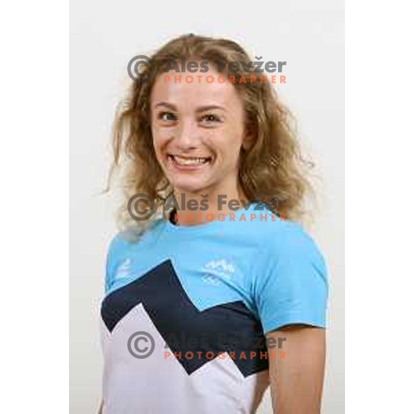 Ekaterina Vedeneeva, member of Slovenia Olympic team for Tokyo 2020 Summer Olympic Games during photo shooting in Ljubljana, Slovenia on May 11, 2021