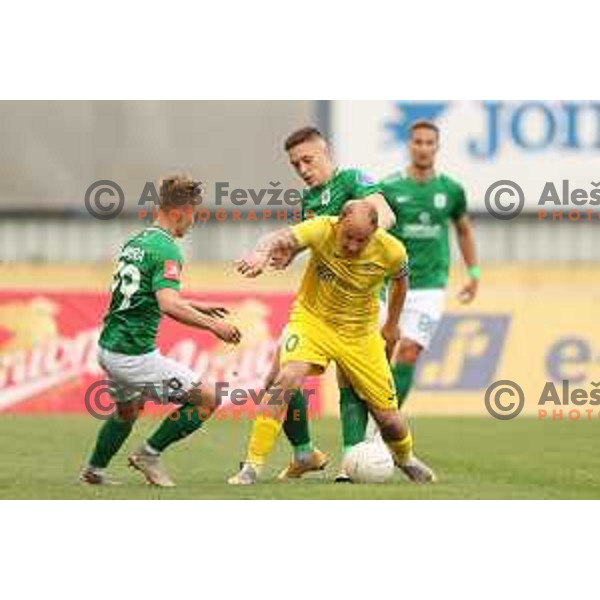 Senijad Ibricic in action during Pivovarna Union Slovenian Cup 2020-2021 football match between Domzale and Olimpija in Domzale, Slovenia on May 12, 2021