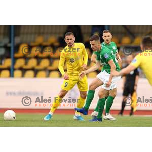 Nik Kapun in action during Pivovarna Union Slovenian Cup 2020-2021 football match between Domzale and Olimpija in Domzale, Slovenia on May 12, 2021