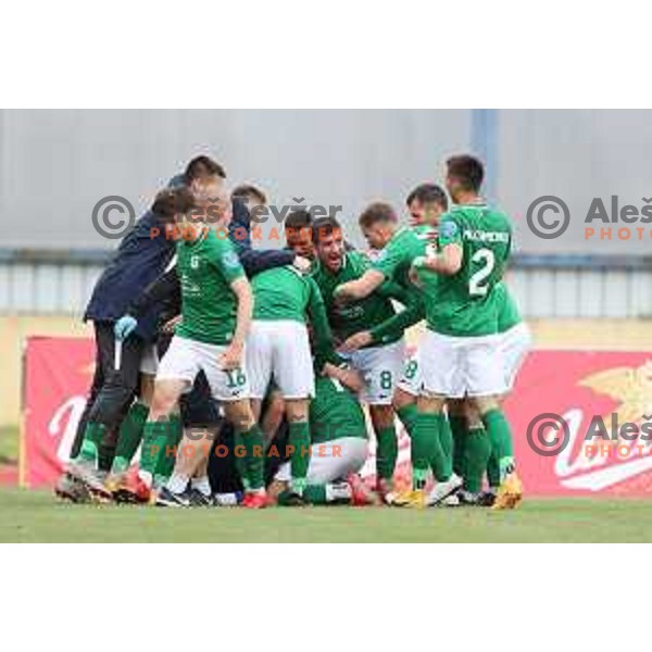 Nino Pungarsek during Pivovarna Union Slovenian Cup 2020-2021 football match between Domzale and Olimpija in Domzale, Slovenia on May 12, 2021