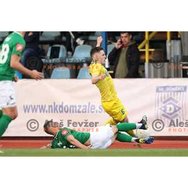 Tamar Svetlin in action during Pivovarna Union Slovenian Cup 2020-2021 football match between Domzale and Olimpija in Domzale, Slovenia on May 12, 2021
