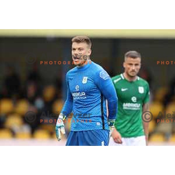 Nejc Vidmar in action during Pivovarna Union Slovenian Cup 2020-2021 football match between Domzale and Olimpija in Domzale, Slovenia on May 12, 2021