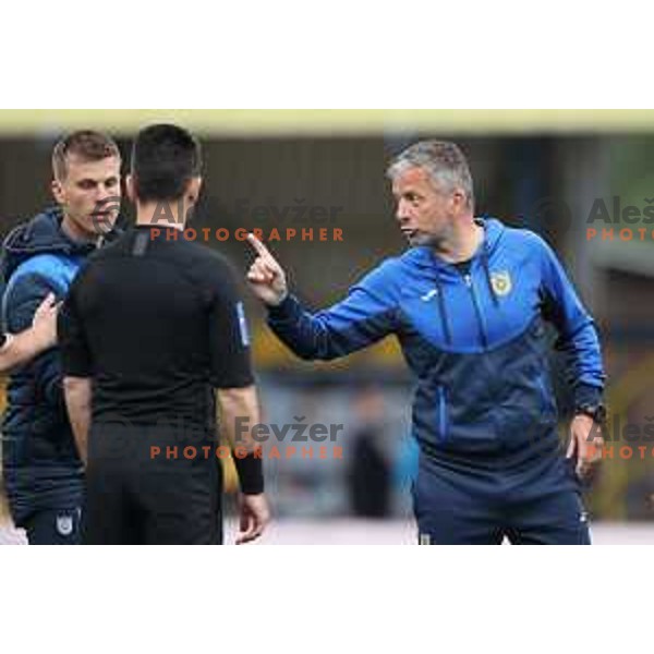Head coach Dejan Djuranovic during Pivovarna Union Slovenian Cup 2020-2021 football match between Domzale and Olimpija in Domzale, Slovenia on May 12, 2021