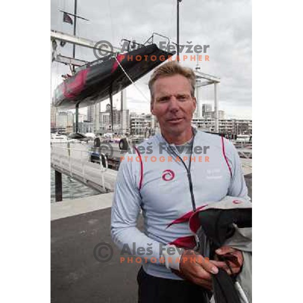 at America\'s Cup Final sailing match race between team New Zealand and team Alinghi in Auckland, New Zealand on March 2, 2003. Team Alinghi defeated Team New Zealand 5:0