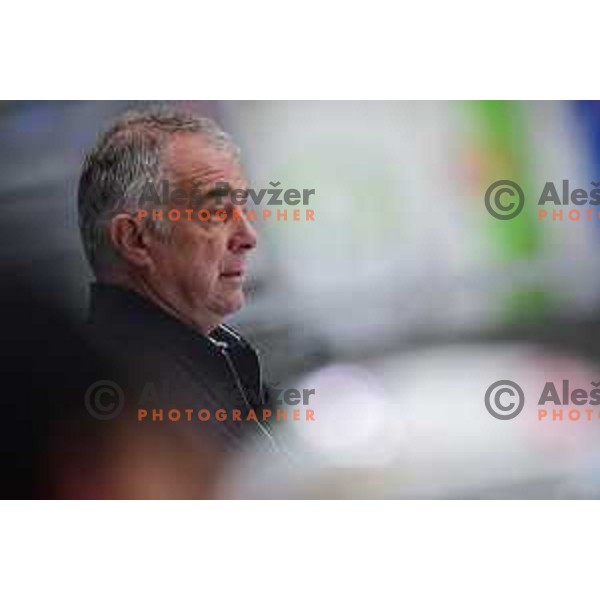Matjaz Kopitar, head coach of Slovenia during Beat Covid-19 ice-hockey tournament match between Slovenia and Austria in Tivoli Hall, Ljubljana on May 15, 2021 