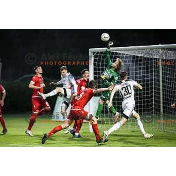 in action during Prva liga Telekom Slovenije football match between Aluminij and Mura in Kidricevo, Slovenia on May 15, 2021