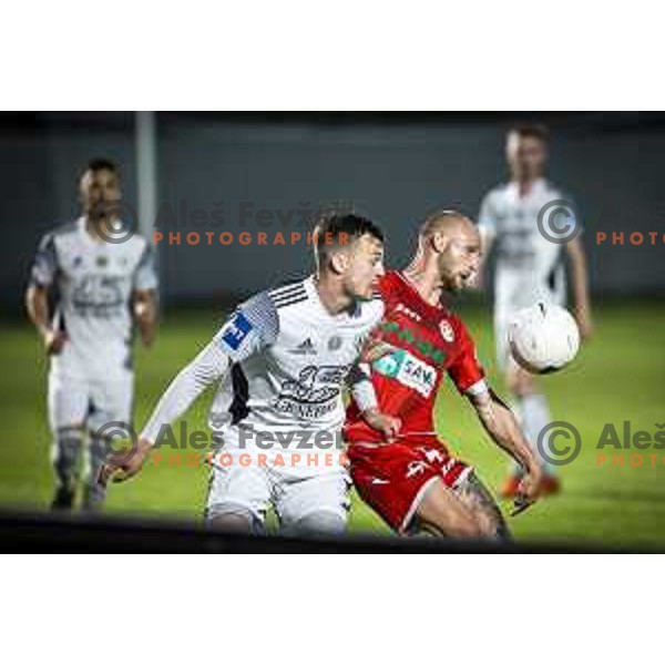 in action during Prva liga Telekom Slovenije football match between Aluminij and Mura in Kidricevo, Slovenia on May 15, 2021