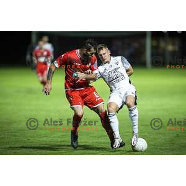 in action during Prva liga Telekom Slovenije football match between Aluminij and Mura in Kidricevo, Slovenia on May 15, 2021