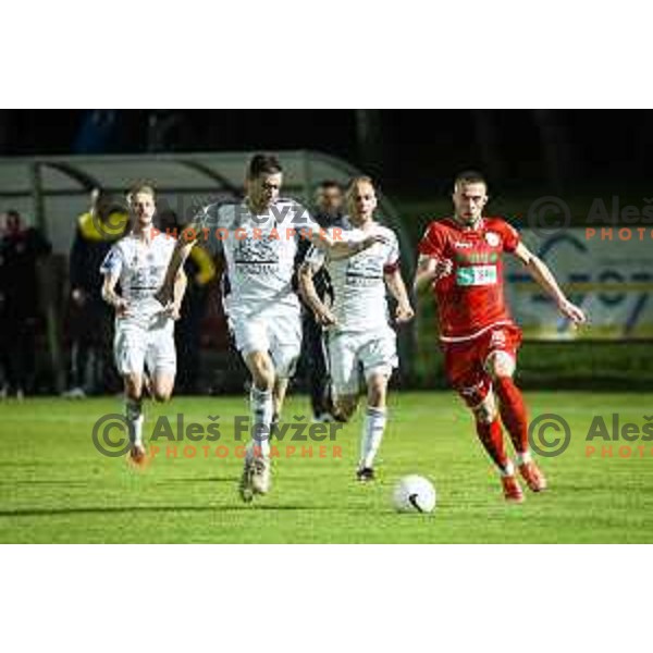 in action during Prva liga Telekom Slovenije football match between Aluminij and Mura in Kidricevo, Slovenia on May 15, 2021