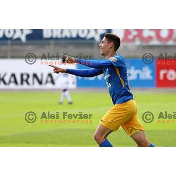 Ester Sokler celebrate goal during Prva liga Telekom Slovenije 2020-2021 football match between Celje and Olimpija in Celje on May 16, 2021