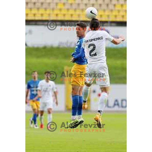 in action during Prva liga Telekom Slovenije 2020-2021 football match between Celje and Olimpija in Celje on May 16, 2021