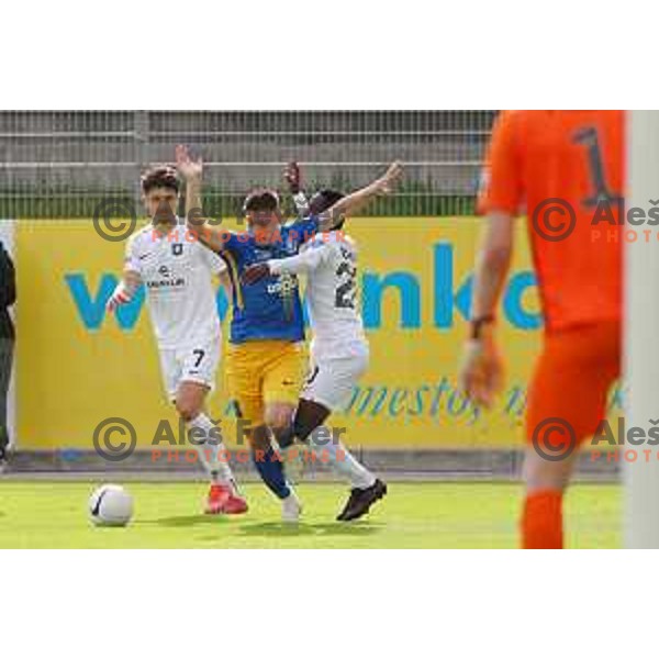 Mico Kuzmanovic in action during Prva liga Telekom Slovenije 2020-2021 football match between Celje and Olimpija in Celje on May 16, 2021