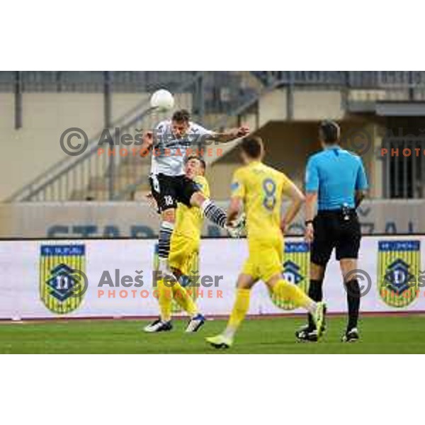 Matej Palcic in action during Prva Liga Telekom Slovenije 2020-2021 football match between Domzale and Koper in Domzale, Slovenia on May 16, 2021
