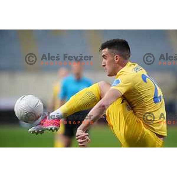 Arnel Jakupovic in action during Prva Liga Telekom Slovenije 2020-2021 football match between Domzale and Koper in Domzale, Slovenia on May 16, 2021