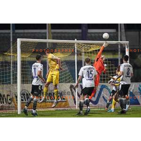 in action during Prva Liga Telekom Slovenije 2020-2021 football match between Domzale and Koper in Domzale, Slovenia on May 16, 2021
