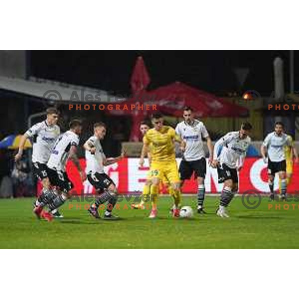 Arnel Jakupovic in action during Prva Liga Telekom Slovenije 2020-2021 football match between Domzale and Koper in Domzale, Slovenia on May 16, 2021