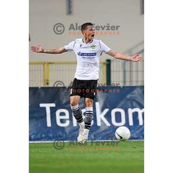 Matej Palcic in action during Prva Liga Telekom Slovenije 2020-2021 football match between Domzale and Koper in Domzale, Slovenia on May 16, 2021