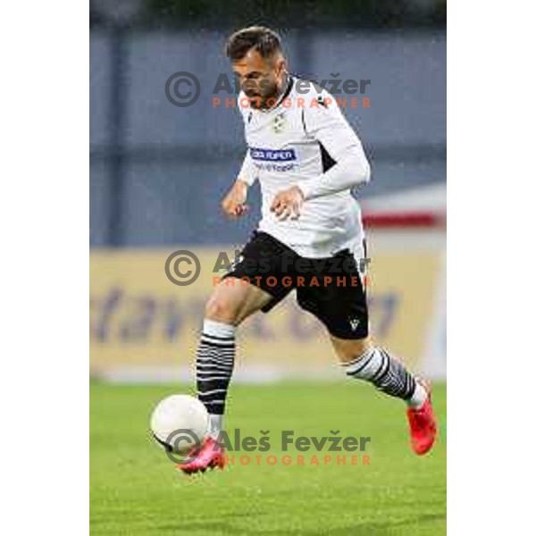 Maks Barisic in action during Prva Liga Telekom Slovenije 2020-2021 football match between Domzale and Koper in Domzale, Slovenia on May 16, 2021