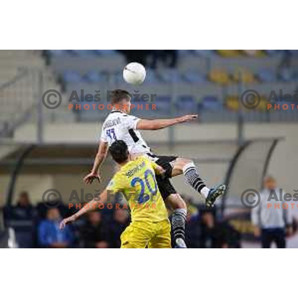 Nardin Mulahusejnovic in action during Prva Liga Telekom Slovenije 2020-2021 football match between Domzale and Koper in Domzale, Slovenia on May 16, 2021