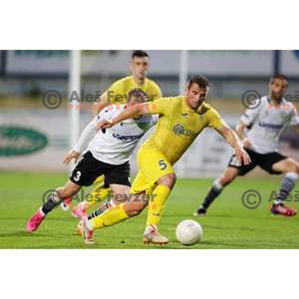 Janez Pisek in action during Prva Liga Telekom Slovenije 2020-2021 football match between Domzale and Koper in Domzale, Slovenia on May 16, 2021