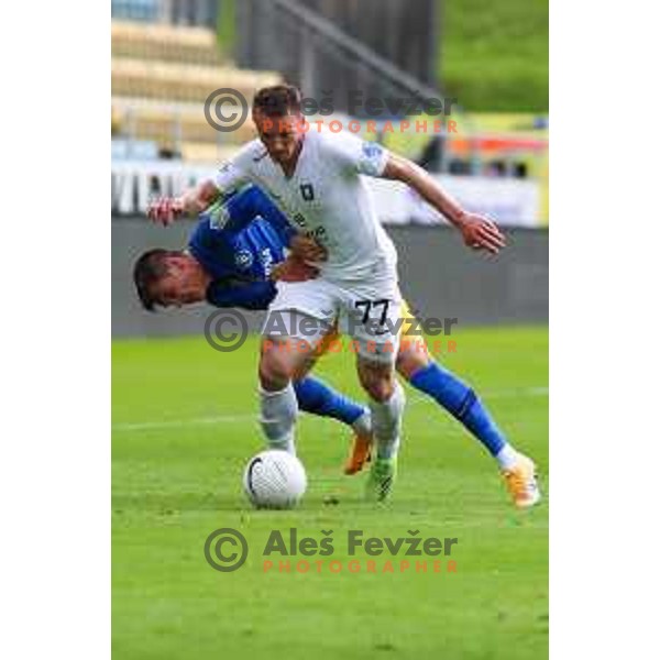 Djordje Ivanovic in action during Prva liga Telekom Slovenije 2020-2021 football match between Celje and Olimpija in Celje on May 16, 2021