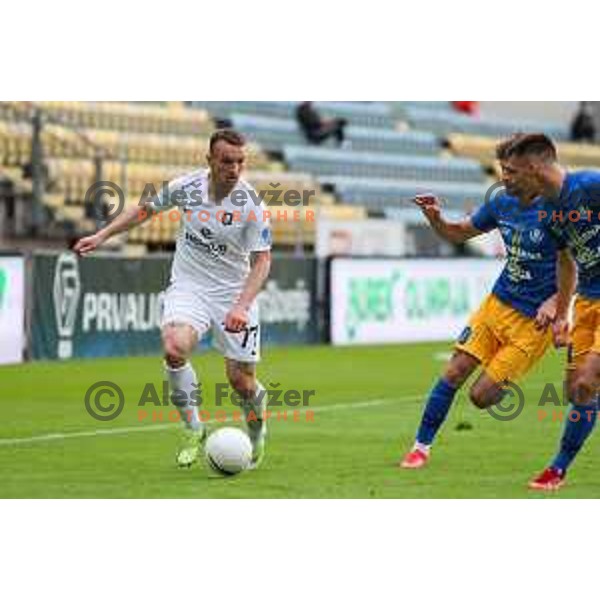 Djordje Ivanovic in action during Prva liga Telekom Slovenije 2020-2021 football match between Celje and Olimpija in Celje on May 16, 2021
