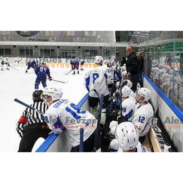 Matjaz Kopitar, head coach of Slovenia during Beat Covid-19 ice-hockey tournament match between Slovenia and France in Tivoli Hall, Ljubljana on May 17, 2021