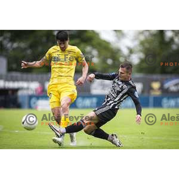 Sven Sostaric Karic in action during Prva liga Telekom Slovenije football match between Mura and Domzale in Fazanerije, Murska Sobota, Slovenia on May 19, 2021