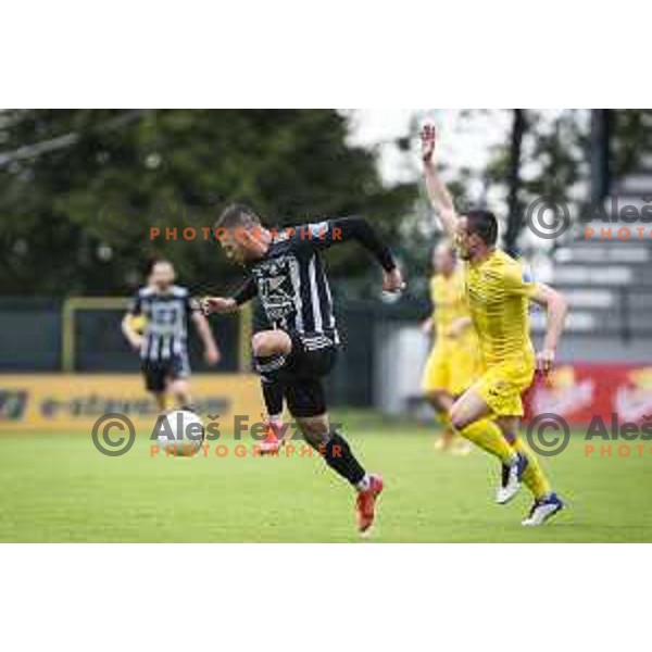 Amadej Marosa in action during Prva liga Telekom Slovenije football match between Mura and Domzale in Fazanerije, Murska Sobota, Slovenia on May 19, 2021