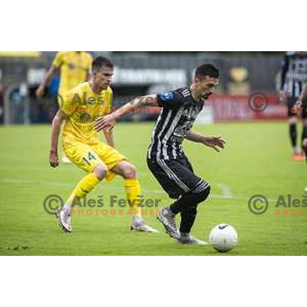 in action during Prva liga Telekom Slovenije football match between Mura and Domzale in Fazanerije, Murska Sobota, Slovenia on May 19, 2021
