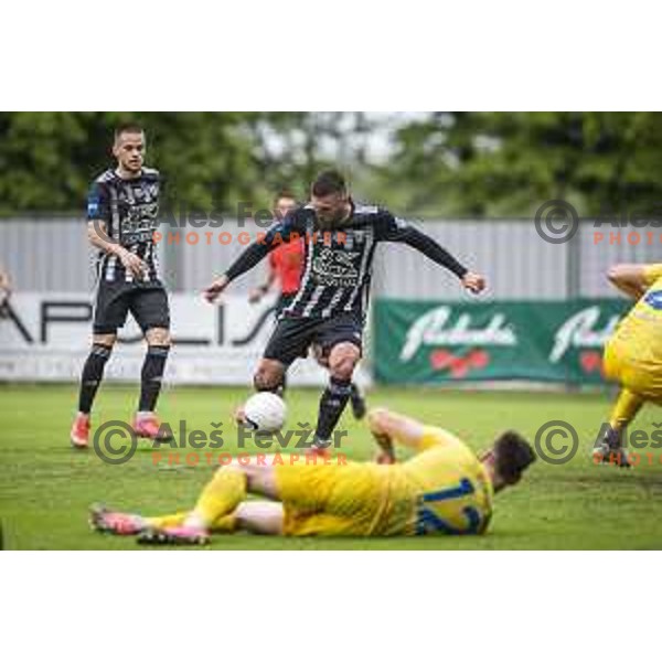 Amadej Marosa in action during Prva liga Telekom Slovenije football match between Mura and Domzale in Fazanerije, Murska Sobota, Slovenia on May 19, 2021