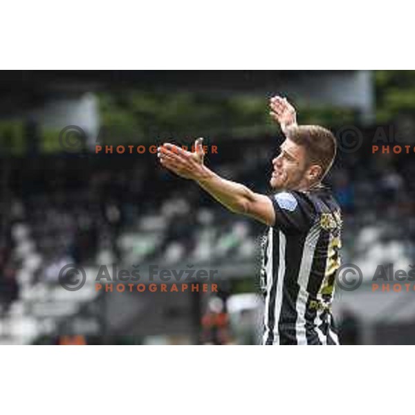 Luka Bobicanec in action during Prva liga Telekom Slovenije football match between Mura and Domzale in Fazanerije, Murska Sobota, Slovenia on May 19, 2021