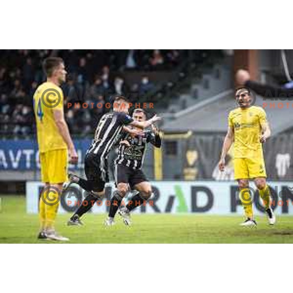 Luka Bobicanec celebrates goal during Prva liga Telekom Slovenije football match between Mura and Domzale in Fazanerije, Murska Sobota, Slovenia on May 19, 2021