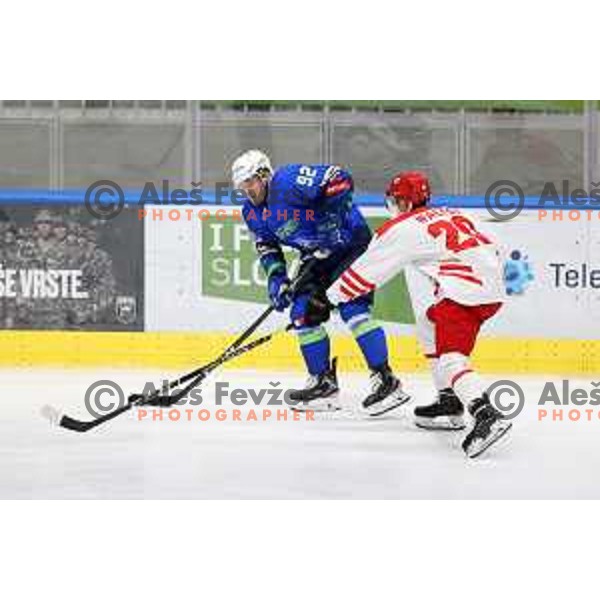 Beat Covid-19 ice-hockey tournament match between Slovenia and Poland in Tivoli Hall, Ljubljana on May 20, 2021
