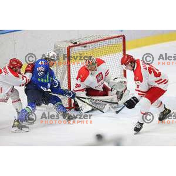 Beat Covid-19 ice-hockey tournament match between Slovenia and Poland in Tivoli Hall, Ljubljana on May 20, 2021