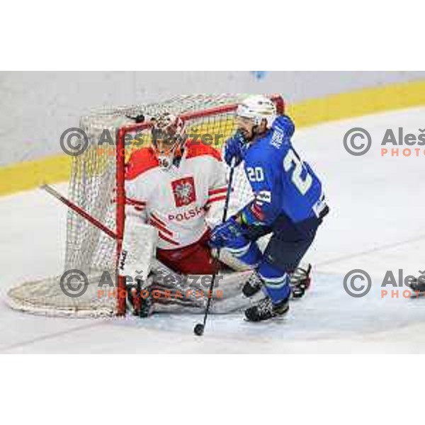 Beat Covid-19 ice-hockey tournament match between Slovenia and Poland in Tivoli Hall, Ljubljana on May 20, 2021