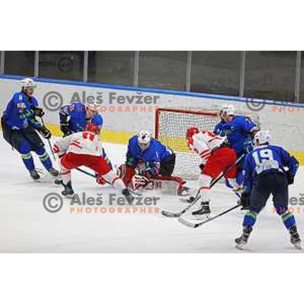 Beat Covid-19 ice-hockey tournament match between Slovenia and Poland in Tivoli Hall, Ljubljana on May 20, 2021
