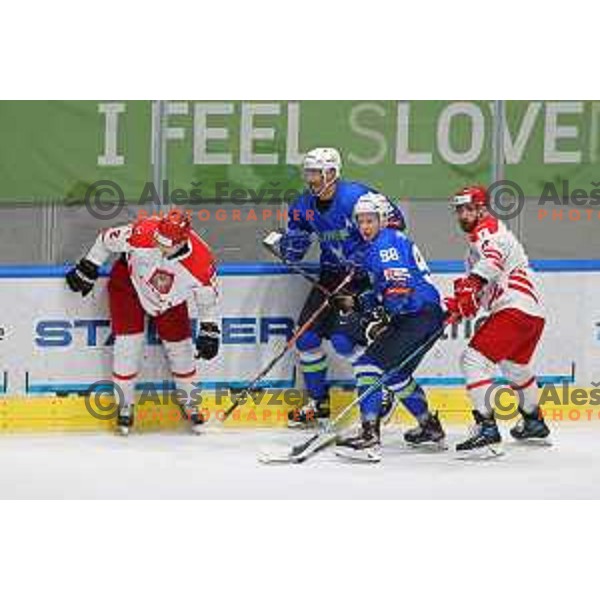Beat Covid-19 ice-hockey tournament match between Slovenia and Poland in Tivoli Hall, Ljubljana on May 20, 2021