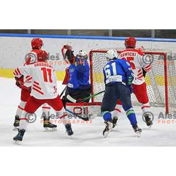 Beat Covid-19 ice-hockey tournament match between Slovenia and Poland in Tivoli Hall, Ljubljana on May 20, 2021
