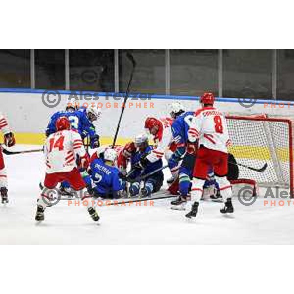 Beat Covid-19 ice-hockey tournament match between Slovenia and Poland in Tivoli Hall, Ljubljana on May 20, 2021