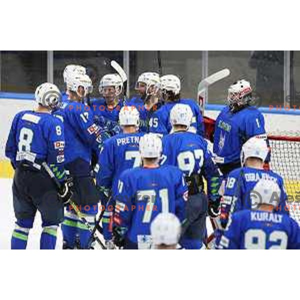 Beat Covid-19 ice-hockey tournament match between Slovenia and Poland in Tivoli Hall, Ljubljana on May 20, 2021