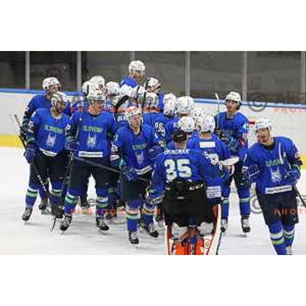 Beat Covid-19 ice-hockey tournament match between Slovenia and Poland in Tivoli Hall, Ljubljana on May 20, 2021