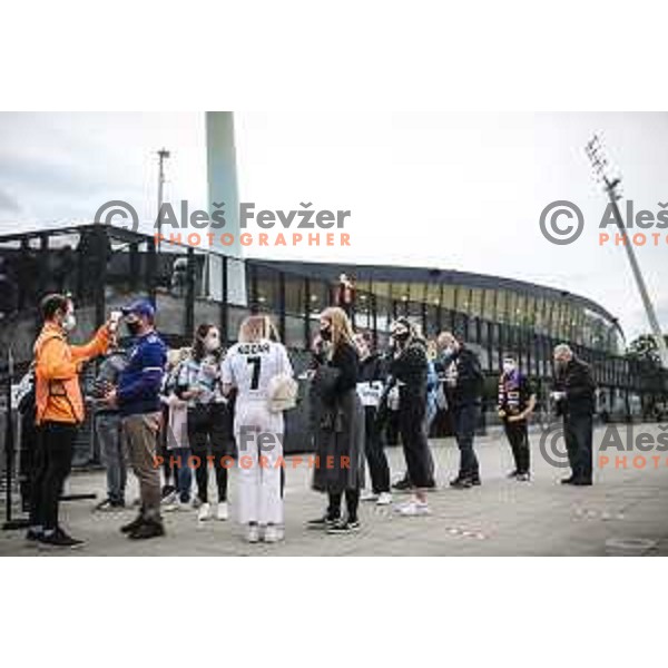 Fans prior to Prva liga Telekom Slovenije football match between Maribor and Mura in Ljudski vrt, Maribor, Slovenia on May 22, 2021