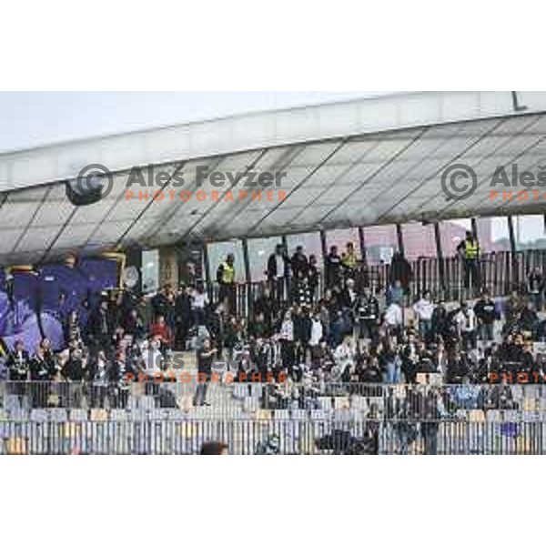 Fans of Mura during Prva liga Telekom Slovenije football match between Maribor and Mura in Ljudski vrt, Maribor, Slovenia on May 22, 2021
