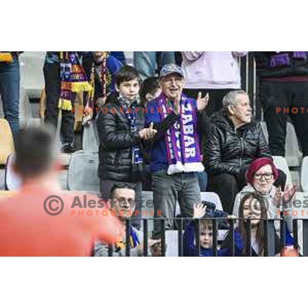 Fans of Maribor during Prva liga Telekom Slovenije football match between Maribor and Mura in Ljudski vrt, Maribor, Slovenia on May 22, 2021
