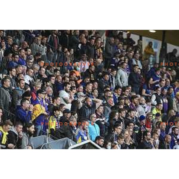 Fans of Maribor during Prva liga Telekom Slovenije football match between Maribor and Mura in Ljudski vrt, Maribor, Slovenia on May 22, 2021