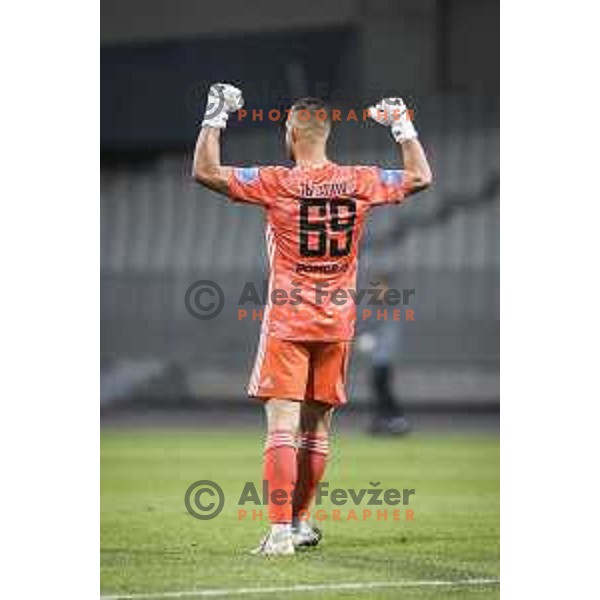 Matko Obradovic celebrating during Prva liga Telekom Slovenije football match between Maribor and Mura in Ljudski vrt, Maribor, Slovenia on May 22, 2021