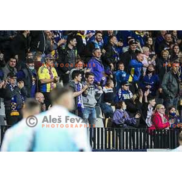 Fans of Maribor during Prva liga Telekom Slovenije football match between Maribor and Mura in Ljudski vrt, Maribor, Slovenia on May 22, 2021