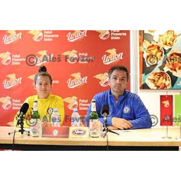 Spela Kolbl at Press conference before Pivovarna Union Slovenian Cup Final in Ljubljana, Slovenia on May 23, 2021