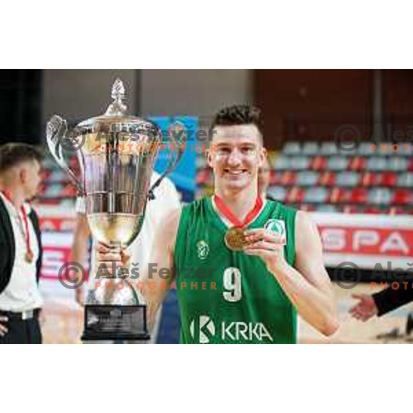 during the Final of Spar Cup between Krka and Sentjur in Kodeljevo Hall, Ljubljana, Slovenia on May 22, 2021